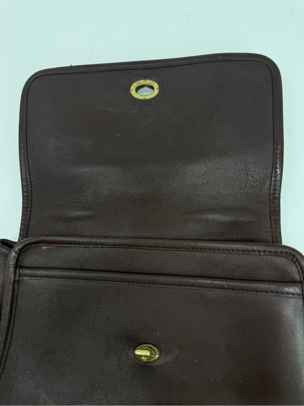 Coach Court Vintage Brown Glove Tanned Leather Top Handle Crossbody Bag D2P-9870 - Picture 11 of 17